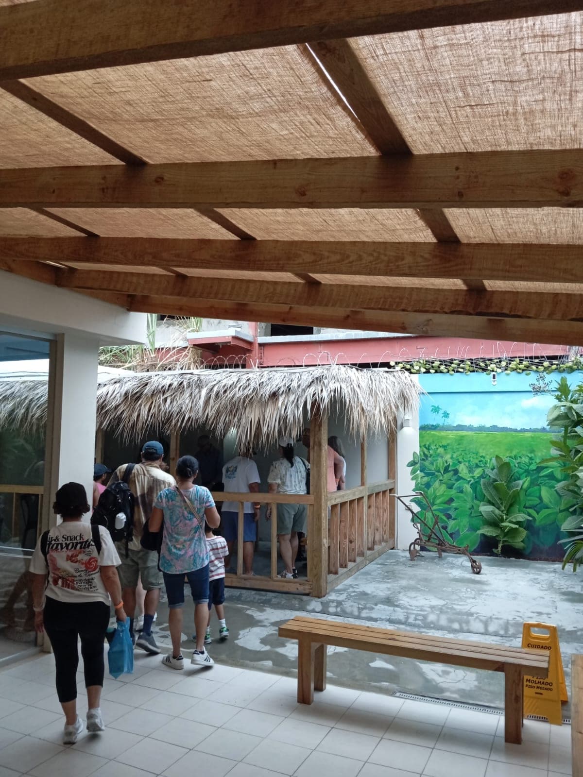 Arriving at the tobacco and rum stop